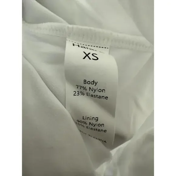NWT Halara SoftlyZero Ruched Lace Up Bodycon Cool Touch Dress-UPF50+ White XS - Picture 4 of 11
